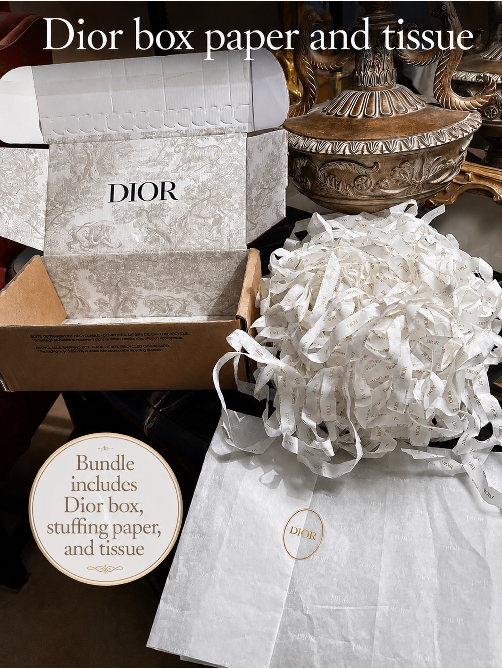 Dior Packaging Bundle - Box, stuffing and tissue